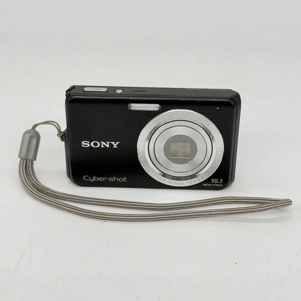 Sony Cyber-shot DSC-W180 10.1MP Digital Camera Black 3x Optical Zoom Bundle